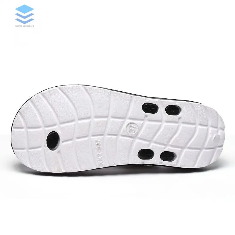 Vintage Stone Frayed Flip Flops Summer Slippers Women Casual Massage Durable Flip Flops Beach Sandals Female Wedge Shoes Striped Lady Room Slippers