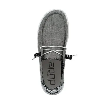 Hey Dude Wendy Chambray Onyx Slip On Sneakers  Slip On