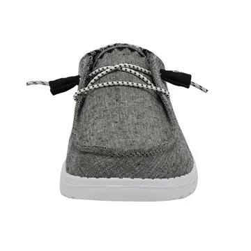 Hey Dude Wendy Chambray Onyx Tennis Slip On