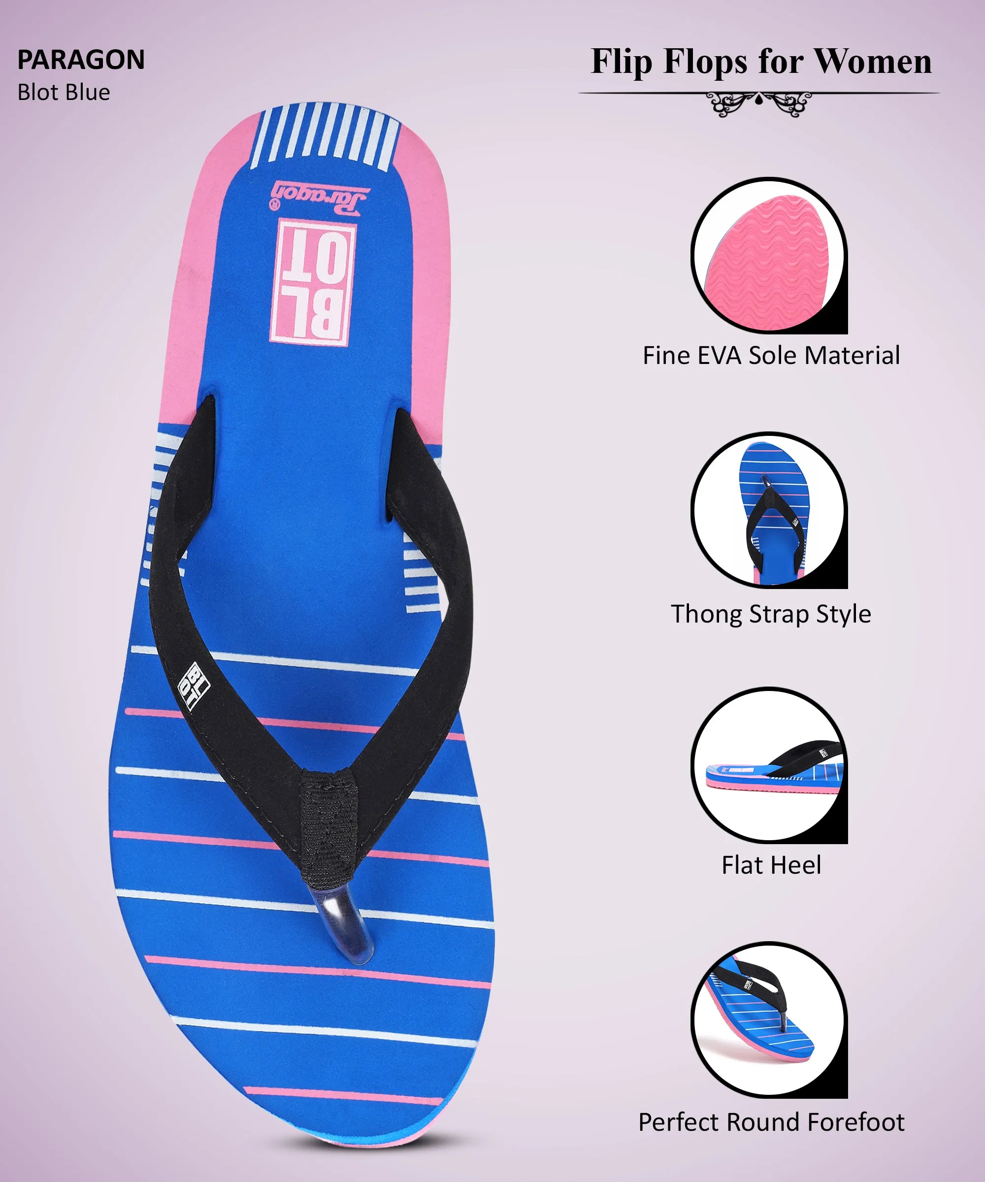 Paragon Blot K3308L Women Slippers | Lightweight Flipflops for Indoor & Outdoor | Casual & Comfortable | For Everyday Use Mother Of The Groom Flip Flops