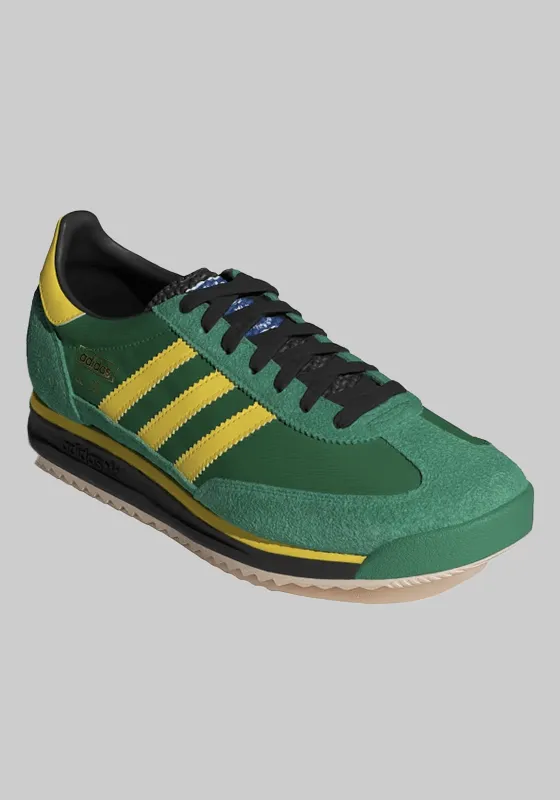 SL 72 RS - Green/Yellow/Black Adidas Trefoil Shoes