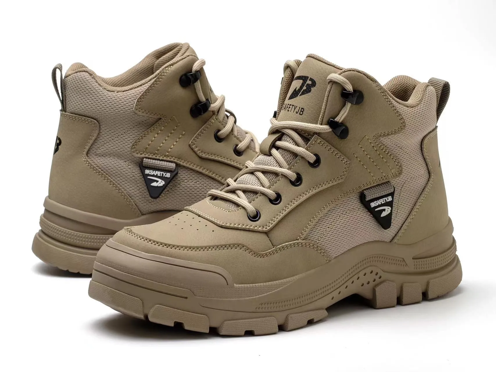 Best Slip Resistant Work Boots Work Boots for Men Water Resistant Steel Toe Non-Slip Rubber Leather Shoes