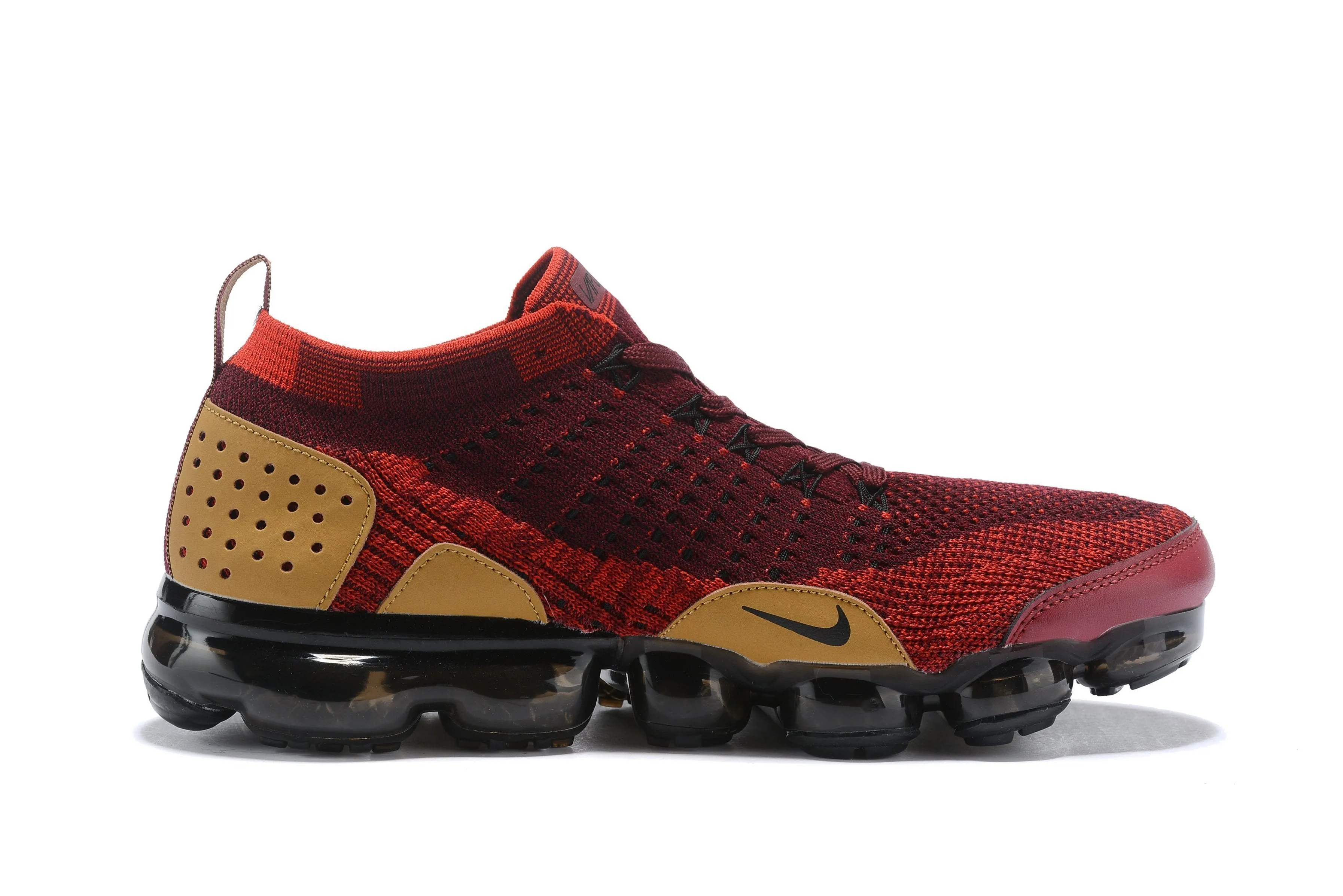 Nike Air Vapormax Flyknit 2 Red Brown Shoes Sneakers Men !!! CYBER MONDAY SALE !!! Asics Court Ff3 Tennis Shoes