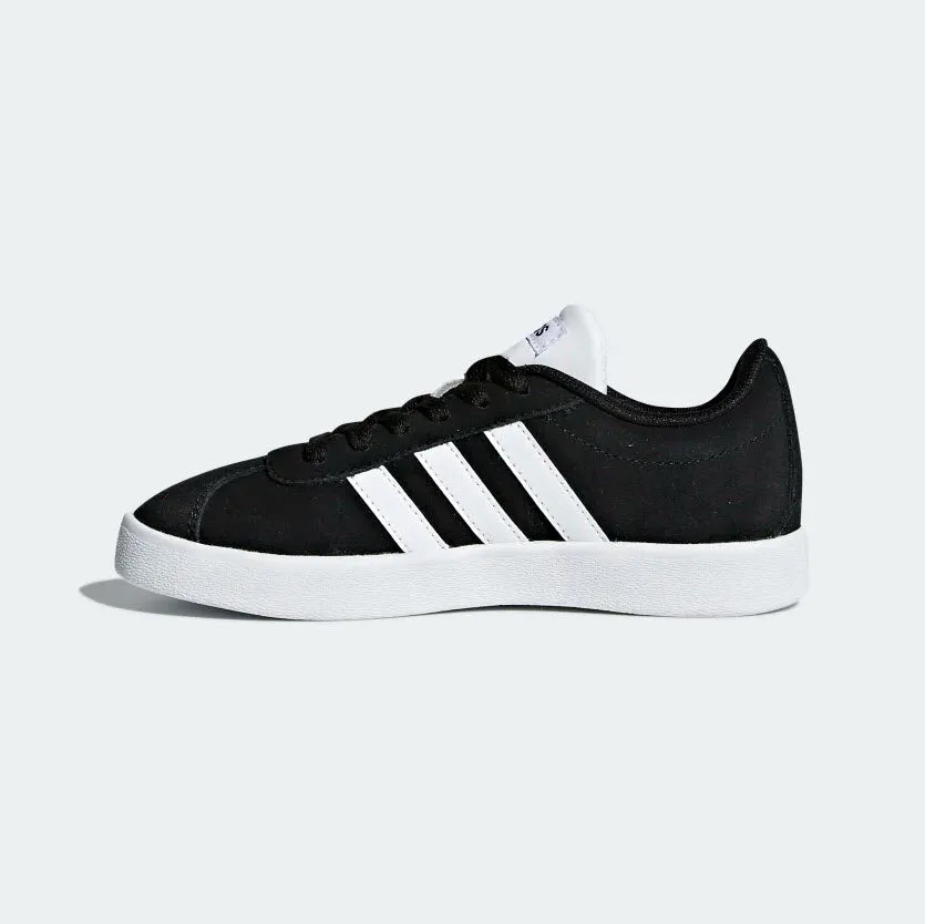 Adidas VL Court 2.0 Unisex Kid's Shoes Black/White DB1827 Adidas Shoes Design