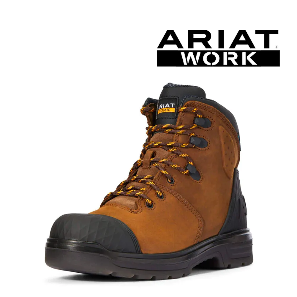 ARIAT Men's Turbo Out 6 Inch Waterproof 10033985 Work Boots Size 16