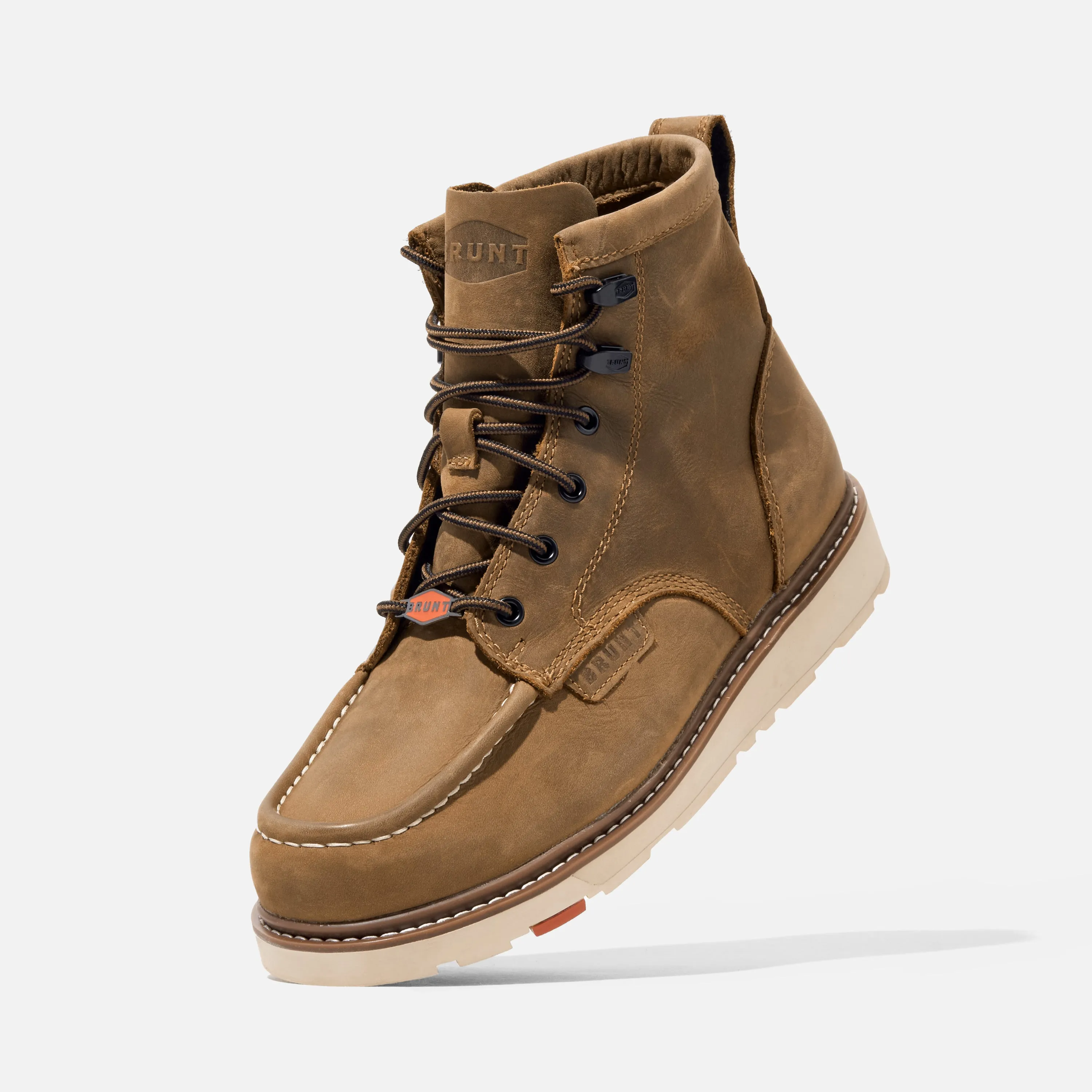 'Brunt' Men's 6" The Marin EH Unlined Soft Toe - Brown Wellington Prairie Heritage Work Boots