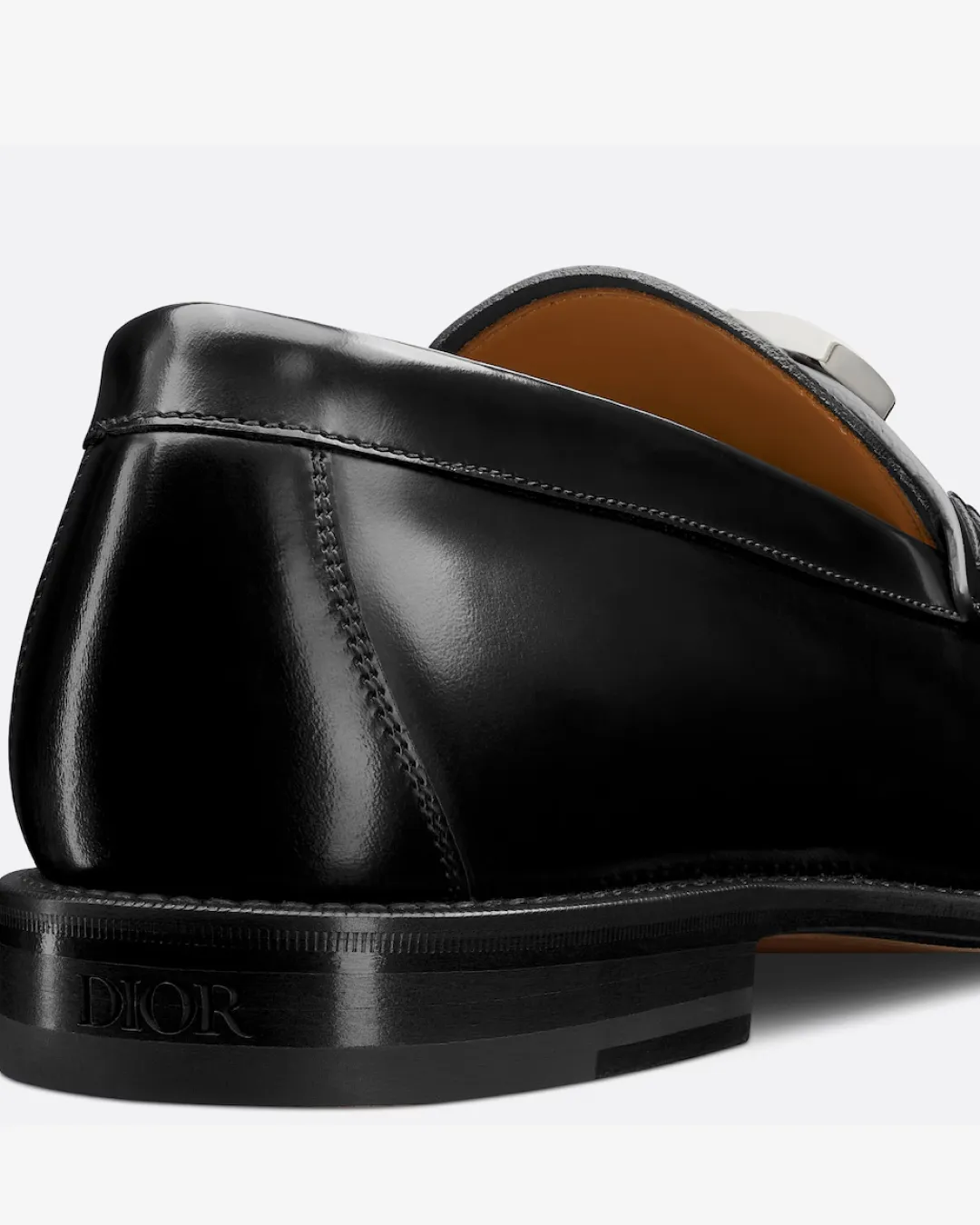 Navy Suit With Loafers Christian Dior Black Polished Calfskin Granville Loafer