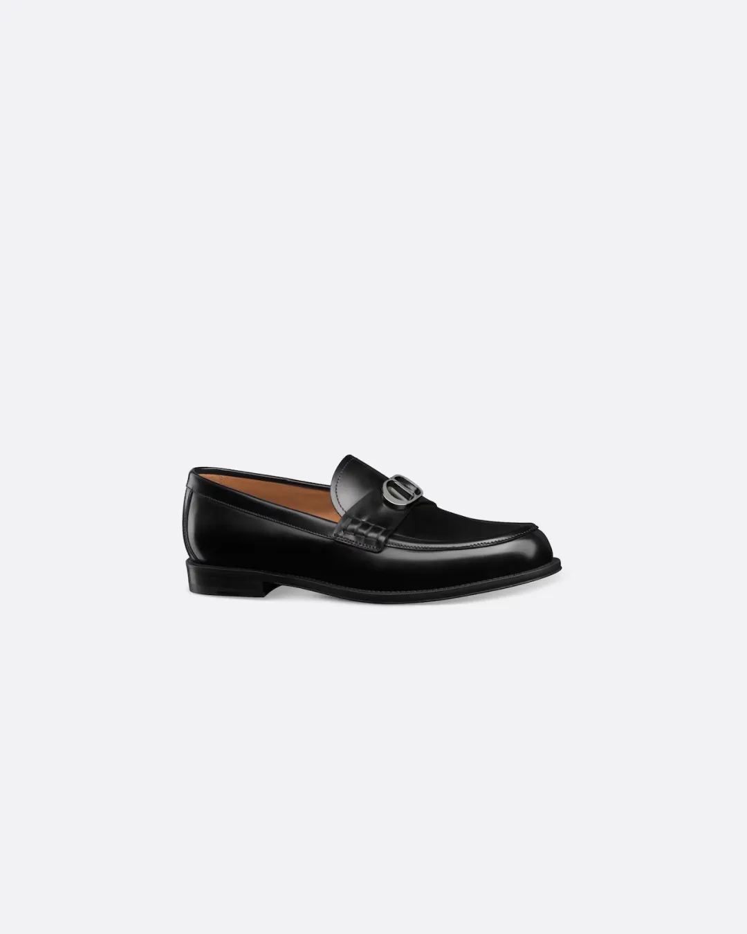 Earth Loafers Christian Dior Black Polished Calfskin Granville Loafer
