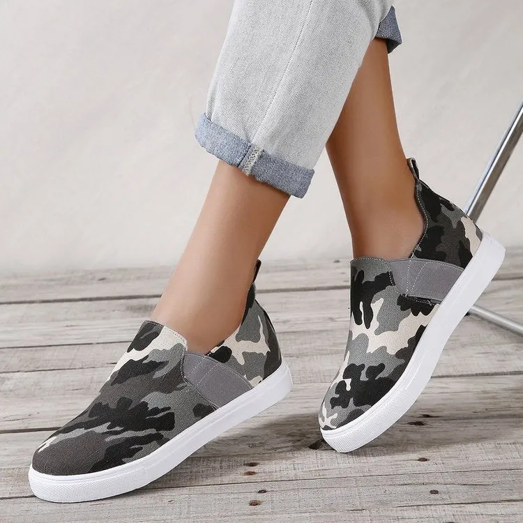 Leopard Loafers Women Elastic Band Design Casual Flat Shoes Best Loafers For Wide Feet