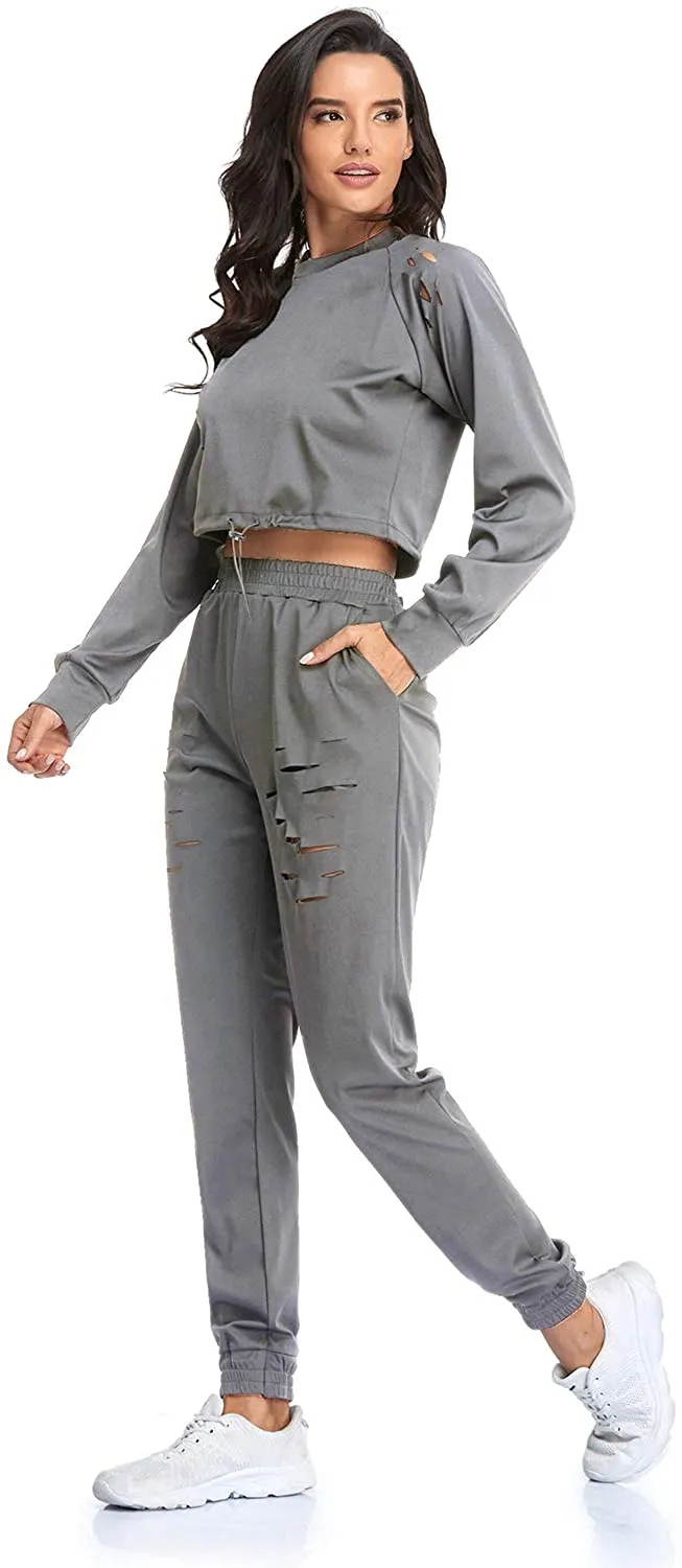 American Work Boots Sweatsuits for Women Set Long Sleeve