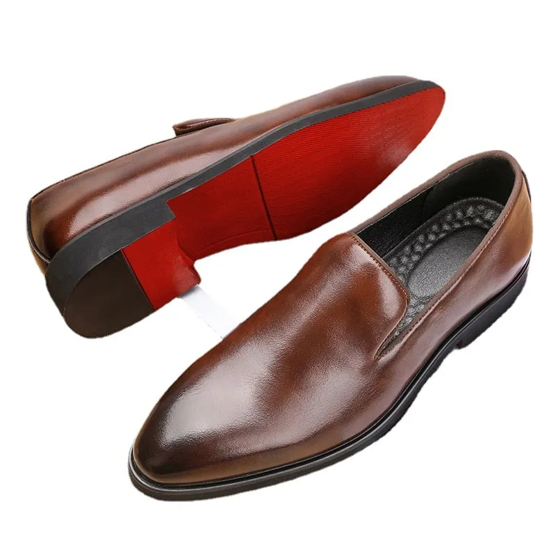 The Rossi - Red Bottom Classic Leather Loafers H And M Loafers
