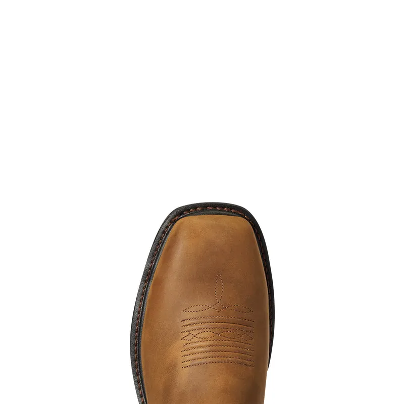 Cactus Work Boots 'Ariat' Men's 11" Workhog XT Cottonwood EH Carbon Toe - Dark Earth