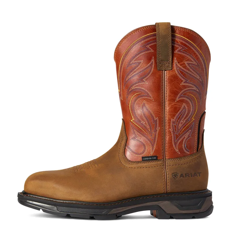 'Ariat' Men's 11" Workhog XT Cottonwood EH Carbon Toe - Dark Earth Soft Sole Work Boots