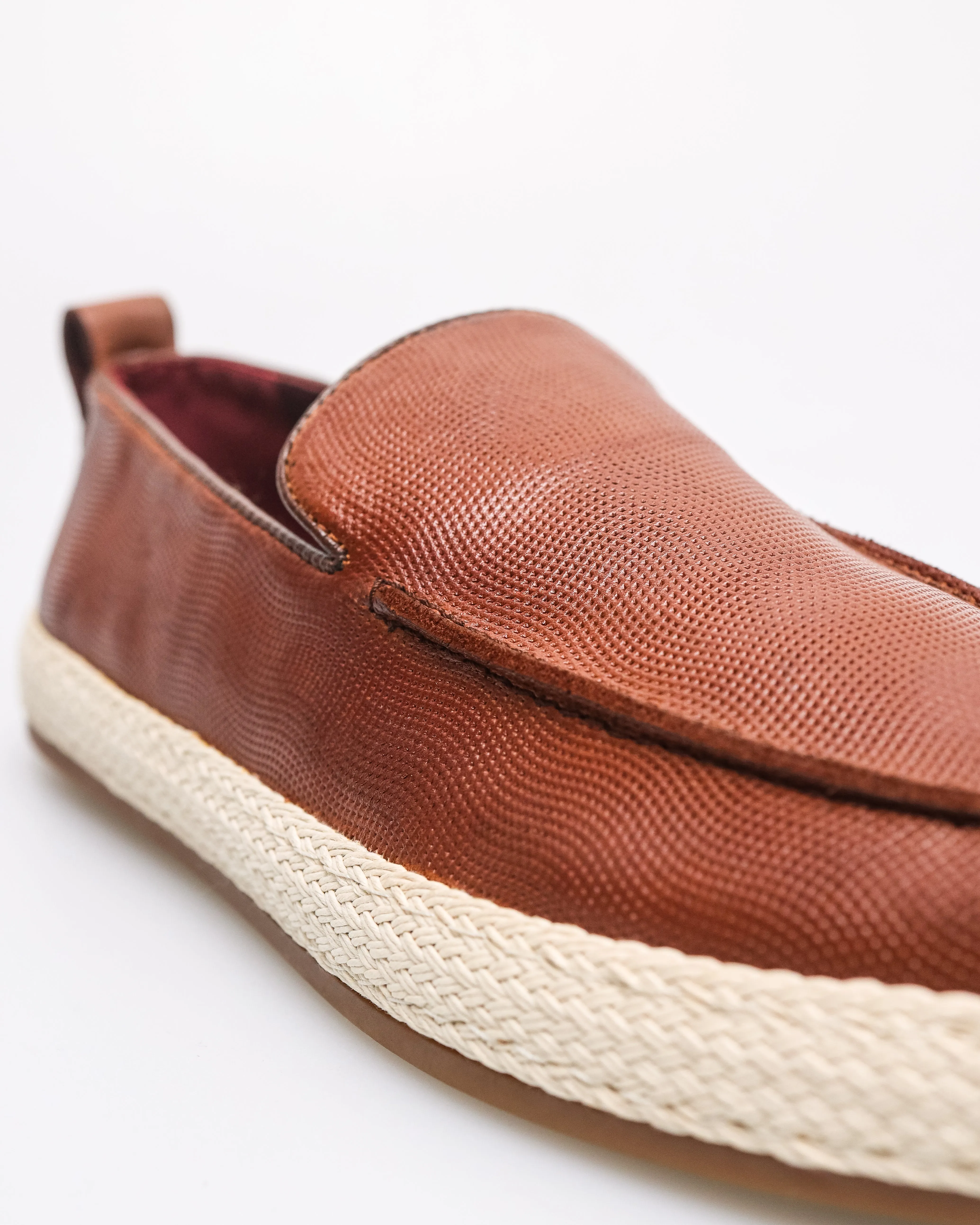 Tomaz HF104 Men's Plain Textured Loafers Narrow Loafers