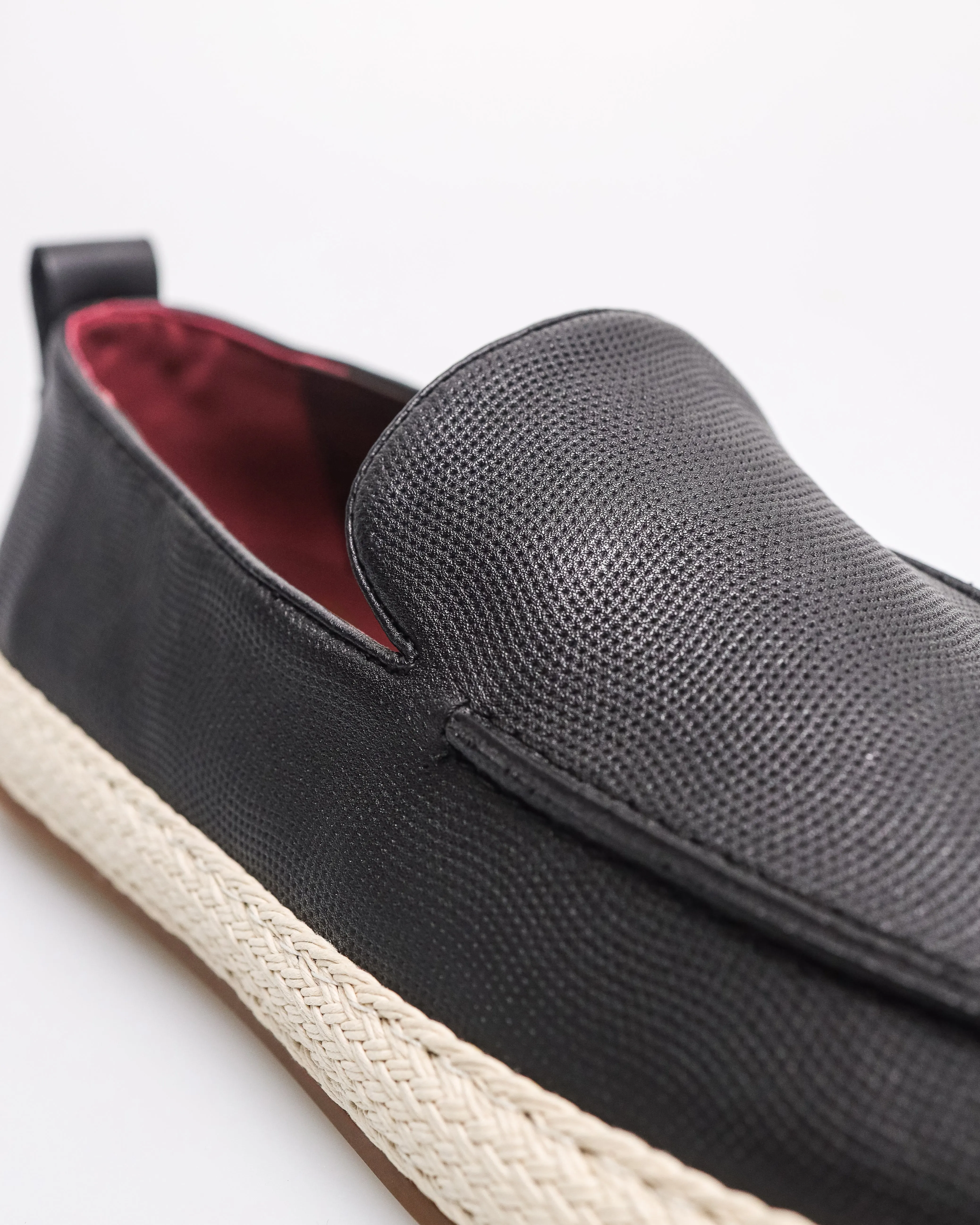 Tomaz HF104 Men's Plain Textured Loafers Loafers Platforms