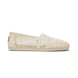 Storm Chaser Slip-ons Toms Alpargata Women - Natural Cream Moroccan Crochet