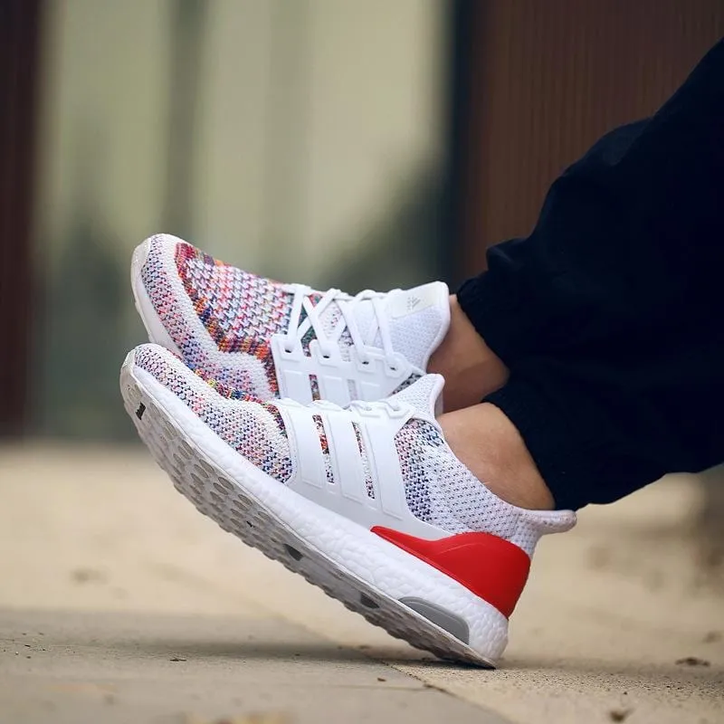 Adidas Ultra Boost Multicolor White-Red Adidas Memory Foam Shoes