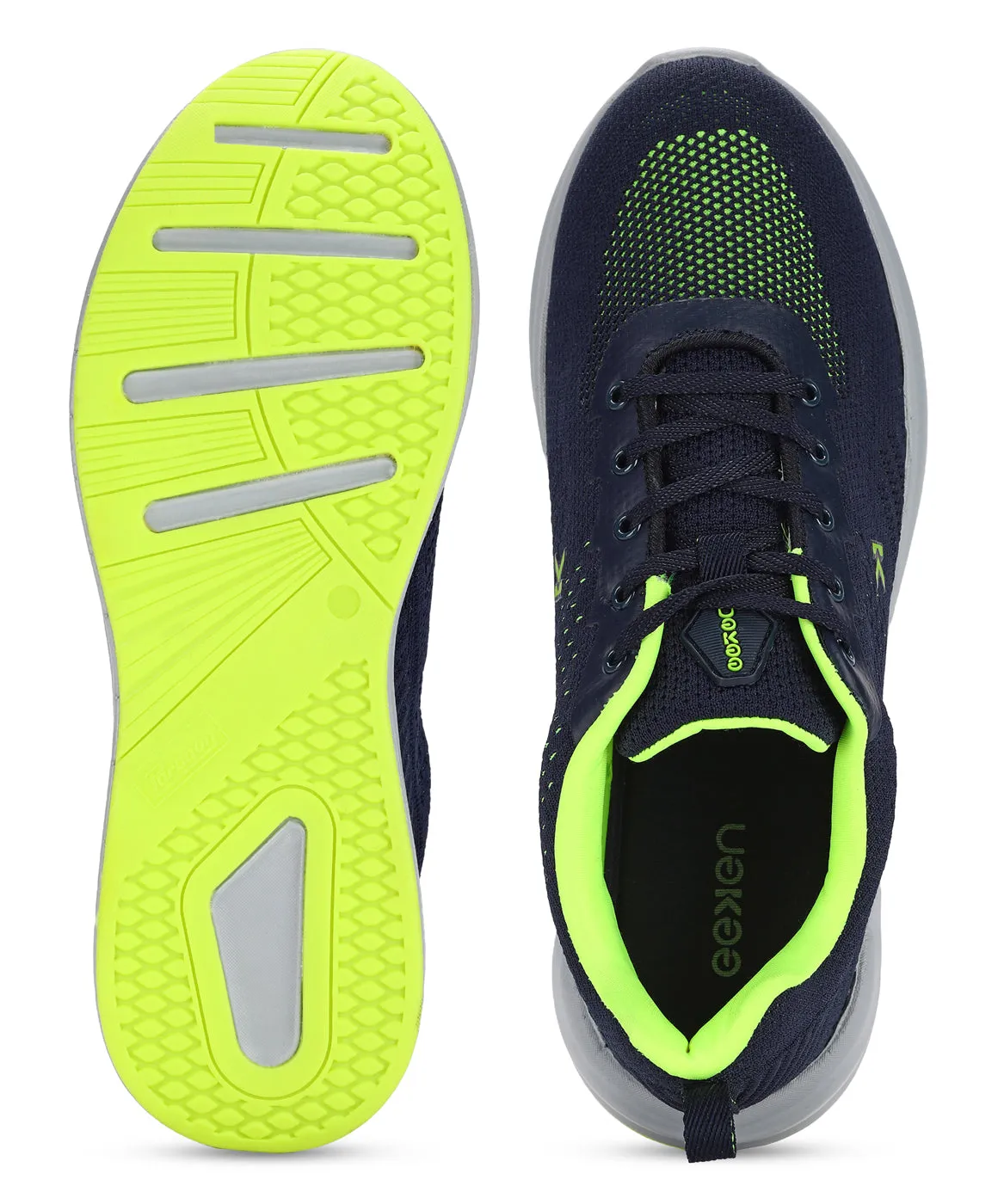 Sequin Sneakers Eeken KE1232G Blue Latest Style Casual Shoes with Cushioned Insole & Sturdy Construction For Men