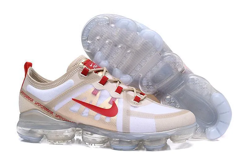 Nike Air Vapormax 2019  'White Red' Shoes Sneakers Men Women Sale Size US 7-11 Asics Solution Speed Ff 3 Paris Shoes