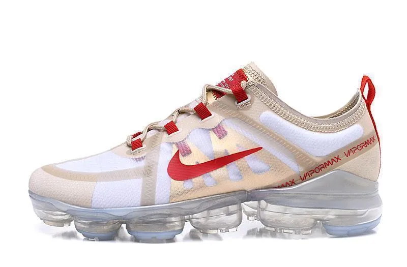 Nike Air Vapormax 2019  'White Red' Shoes Sneakers Men Women Sale Size US 7-11 Asics Court Ff Novak Shoes