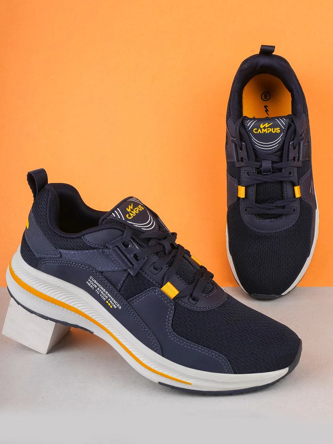 TRILLIUM Blue Men's Running Shoes Best Running Shoes For Achilles Tendinopathy