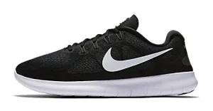 Shoes Comparable To Asics Kayano Men's Nike Free RN 2017 Running Shoe Black/White/Dark Grey/Anthracite Size 12 M US