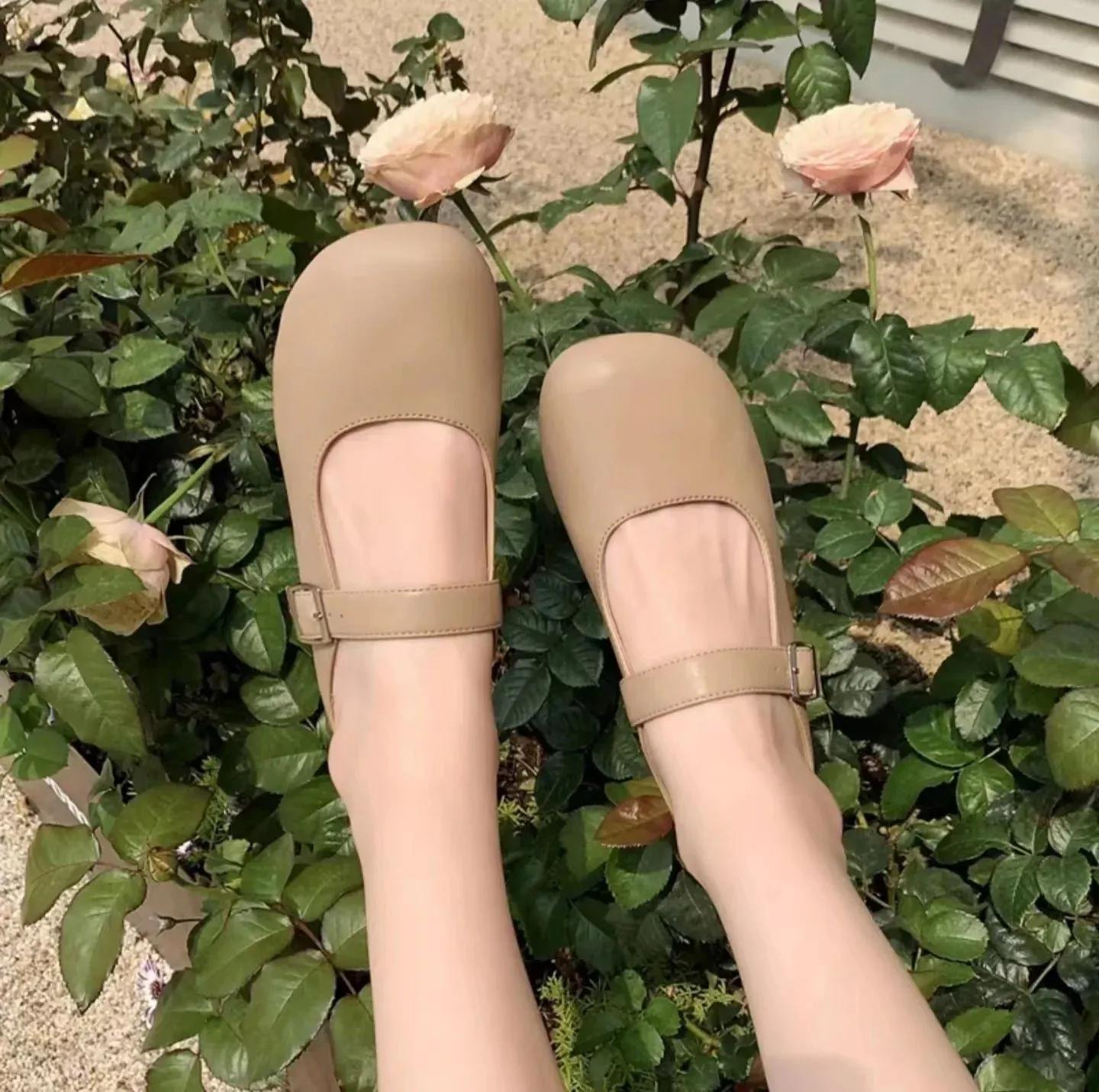 ChicMy-Fall Outfits  Sweet Soft Sole Flat Shoes for Women Autumn New Shoes Casual Mary Janes Elegant Female Pumps Summer Slippers Dark Slides