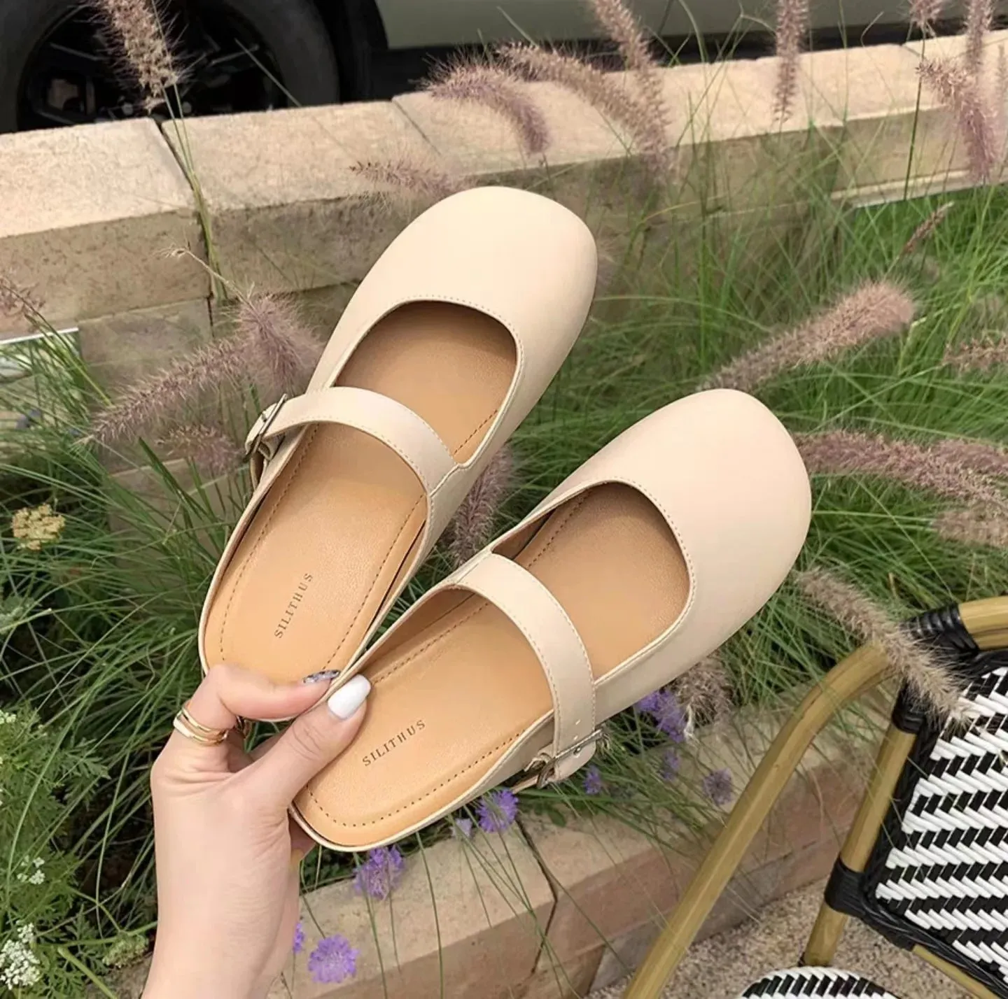 ChicMy-Fall Outfits  Sweet Soft Sole Flat Shoes for Women Autumn New Shoes Casual Mary Janes Elegant Female Pumps Summer Slippers Lilo And Stitch Slippers