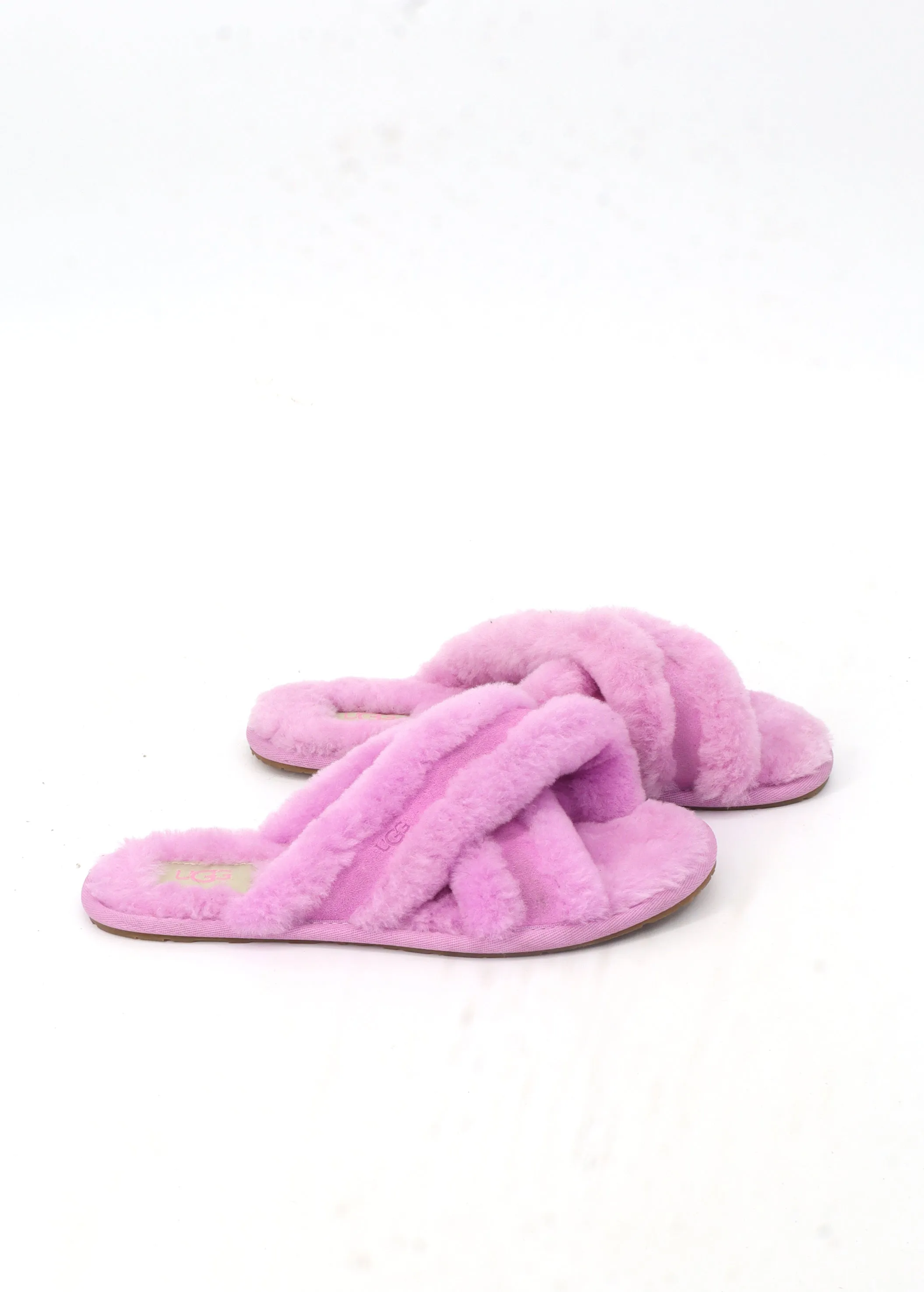 Women's Fur Slippers,Pink Ballet Slippers