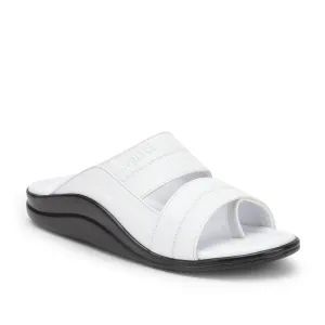 Ora Slides Coolers Casual Slippers For Men (White) 7193-60 By Liberty