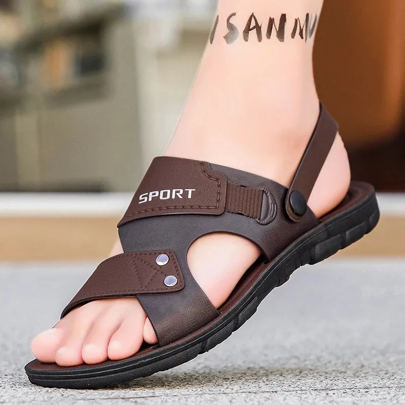 Fashion Sandals Men Summer Slip On Casual Slippers Outdoor Beach Shoes Male Classic Men's Sandals Slippers Slide Sale