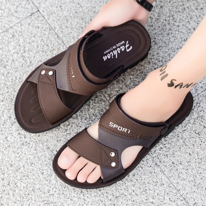 Hot Topic Slippers Fashion Sandals Men Summer Slip On Casual Slippers Outdoor Beach Shoes Male Classic Men's Sandals Slippers