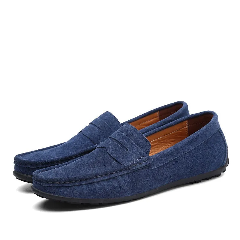 Loafers Same As Slippers Men's Top Quality Leather Shoes Moccasins Loafers Flats