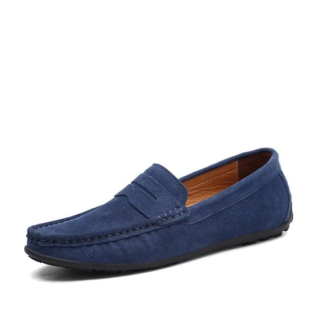 Loafers Brand Men's Top Quality Leather Shoes Moccasins Loafers Flats
