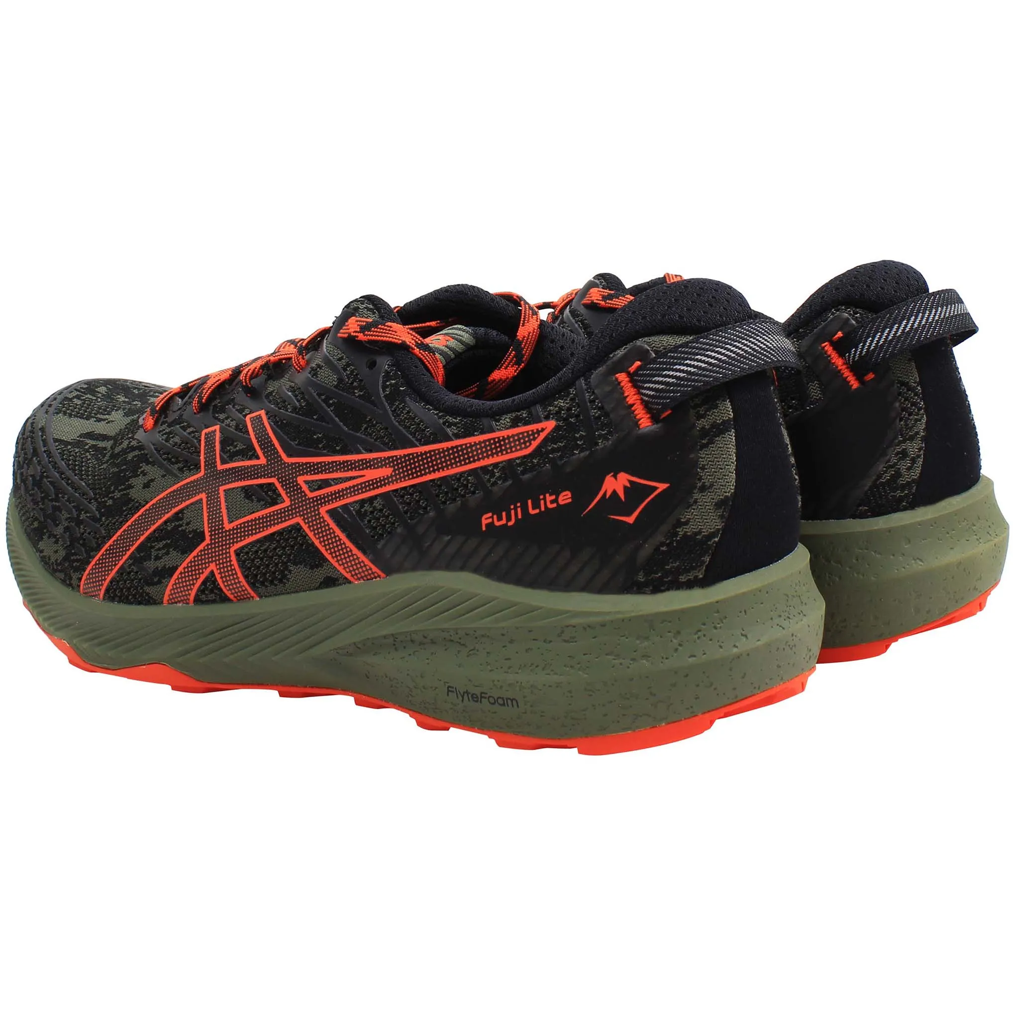 Asics Fuji Lite 3 Mens Green/Black Running Shoes Asics Running Shoes Gel Nimbus 25