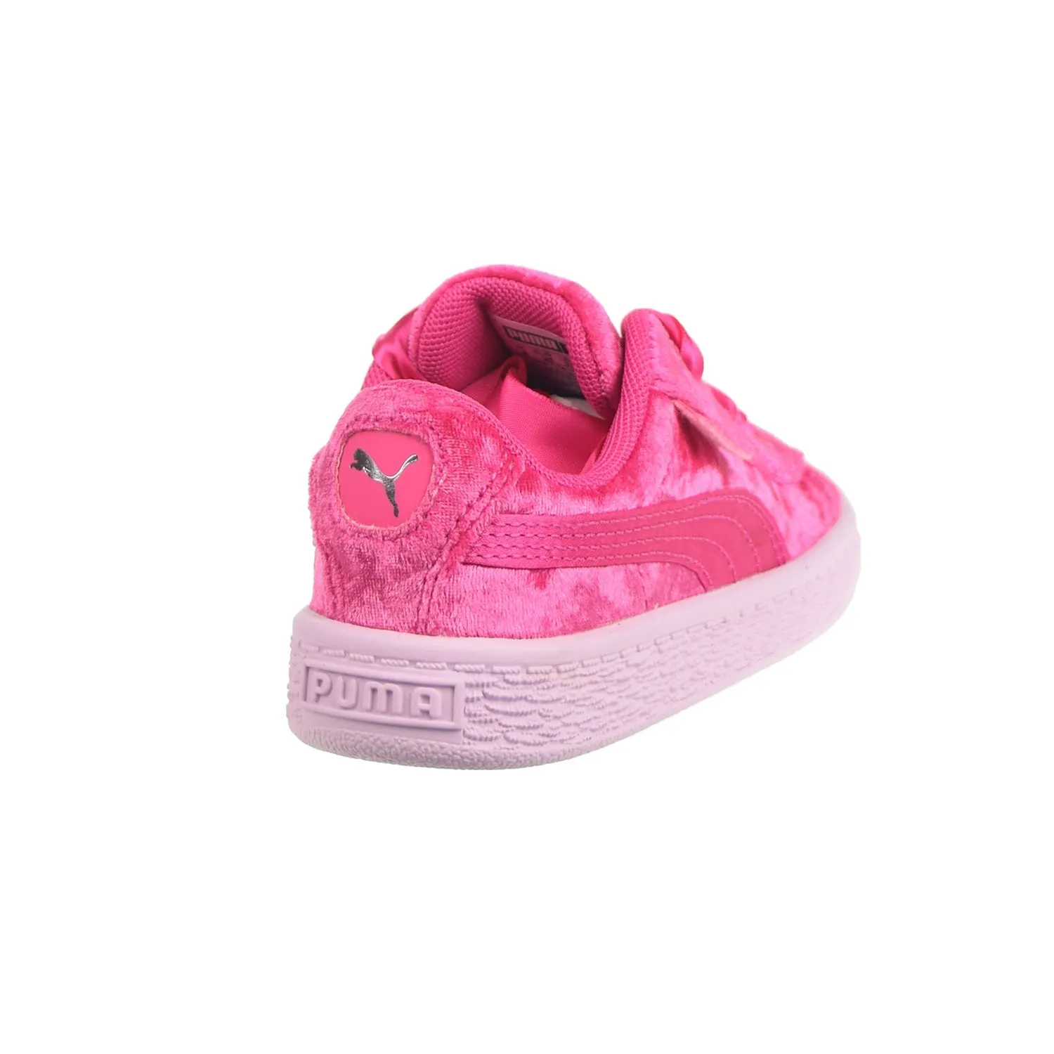 Puma Basket Heart Velour Toddlers' Shoes Beetroot Purple/Puma Silver Jordan Burroughs Asics Training Shoes