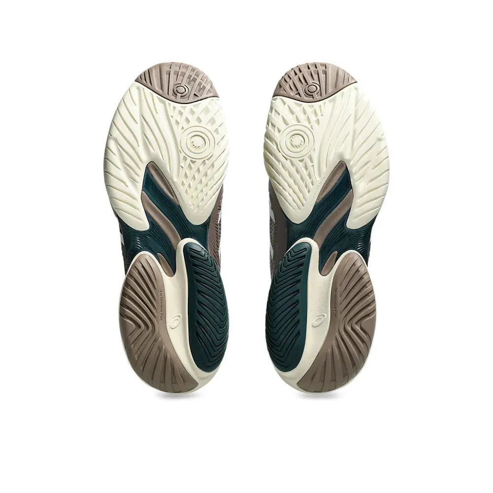 Asics Racquetball Shoes ASICS Men's Court FF 3 Tennis Shoe (Taupe Grey/White)