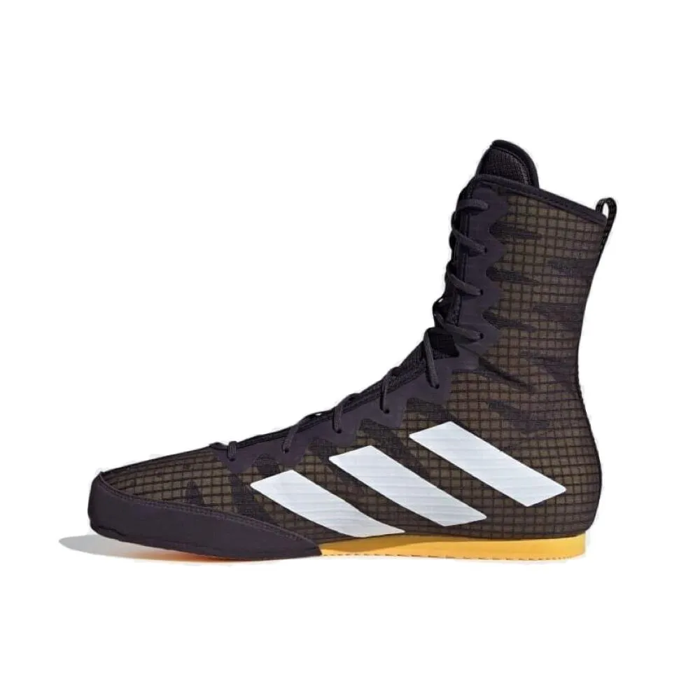 Adidas Box Hog 4 Boxing Boots - Black/Oly Vintage Adidas Shoes 90s