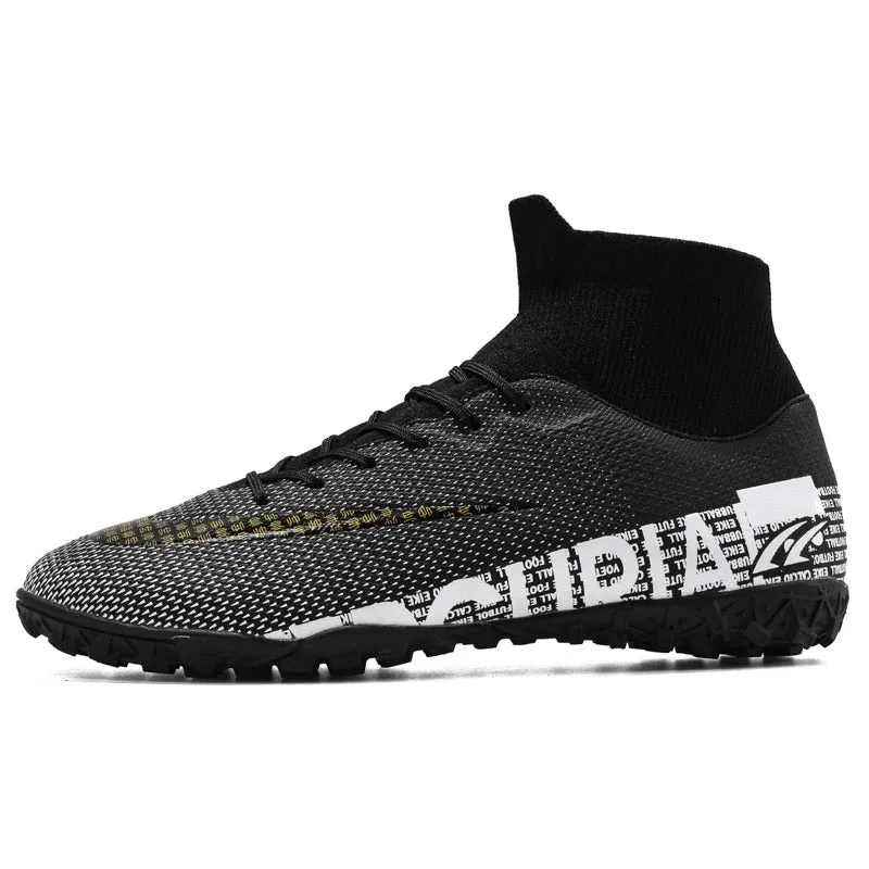 Ultralight Soccer Shoes Men Outdoor FG TF Boys Non-Slip Cleats Club C Double Sneakers