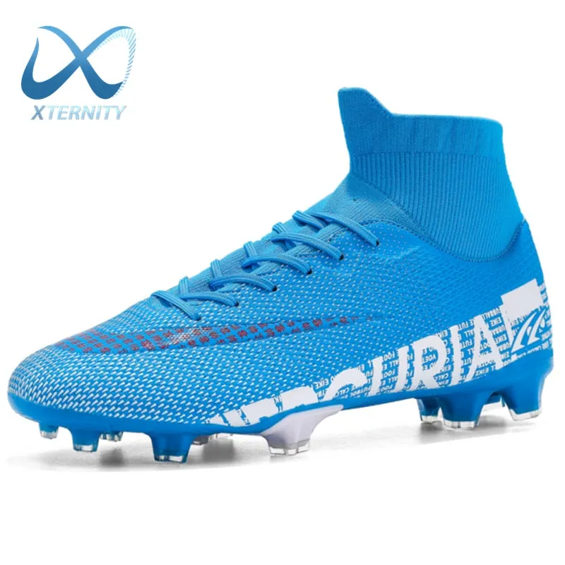 Ultralight Soccer Shoes Men Outdoor FG TF Boys Non-Slip Cleats Sneakers Vintage