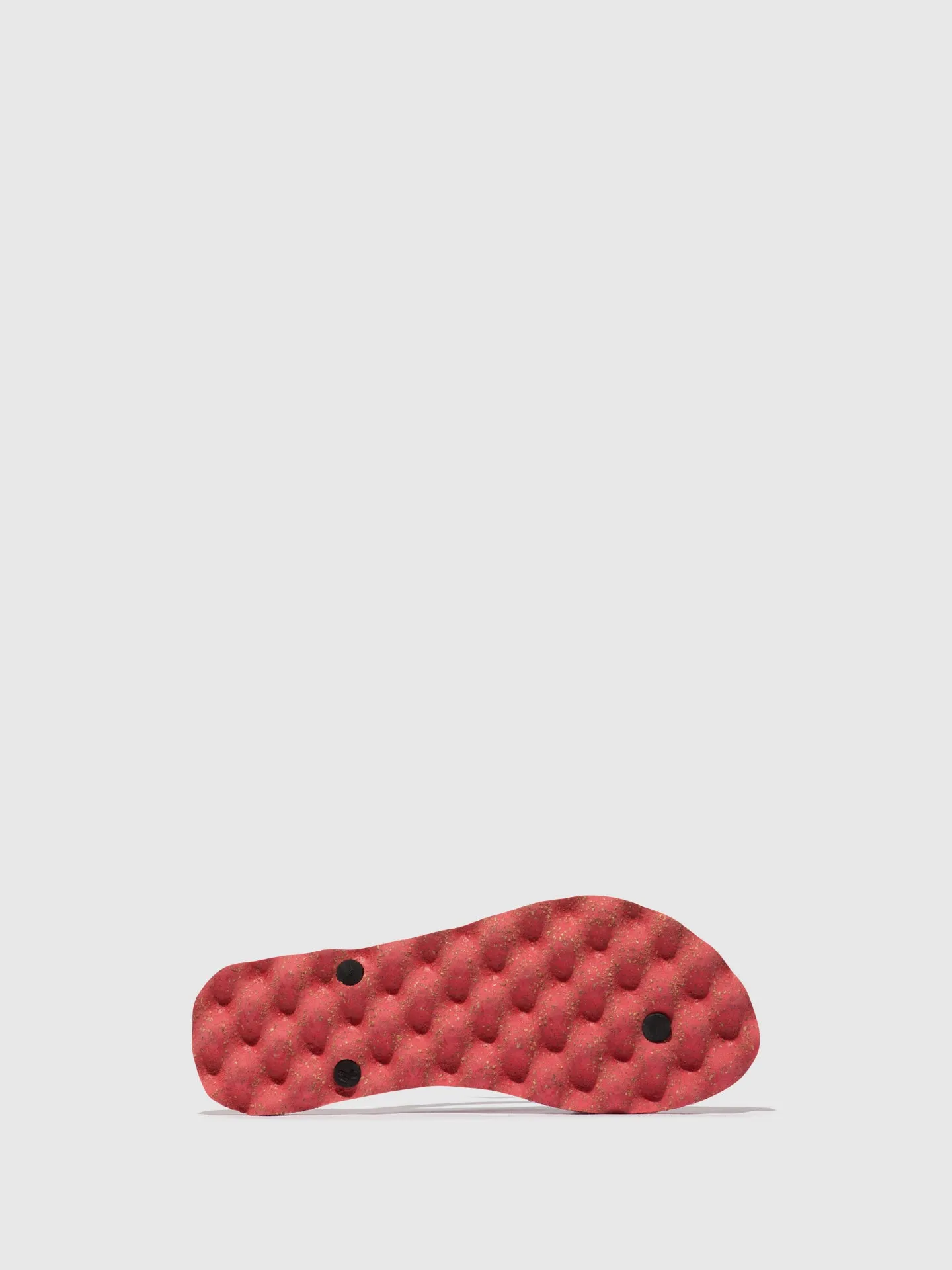 Flip Flops With Heels Uk Beach Flip-Flops CORALS Red & black strap