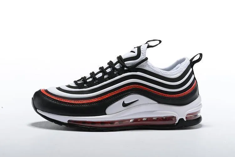 Nike Air Max 97 White Black Red Shoes !!! CYBER MONDAY SALE !!! Asics Runnin Shoes