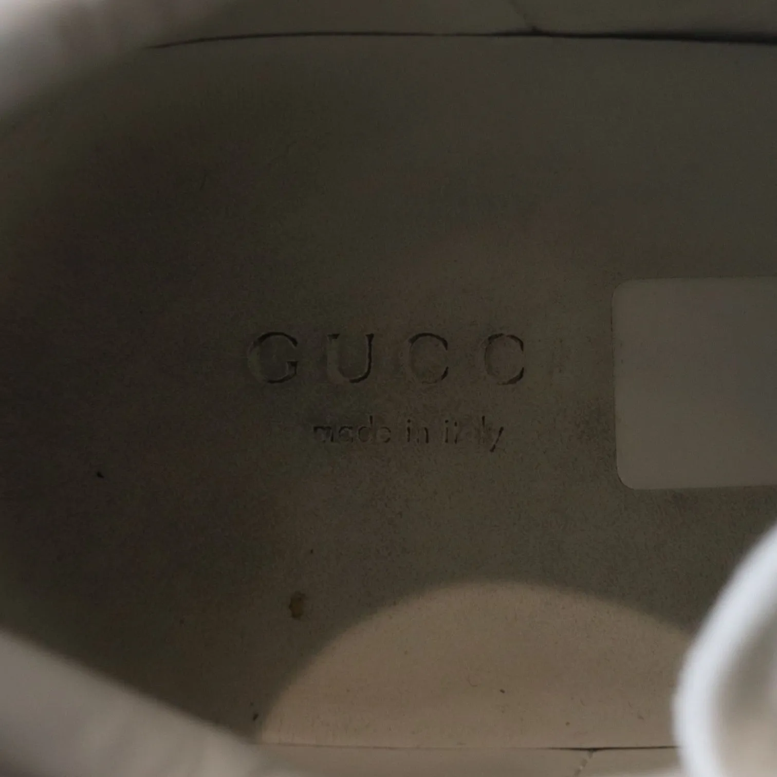 Baseball Sneakers Web Pearl Studded Women Ace Sneakers Calfskin White Size 37