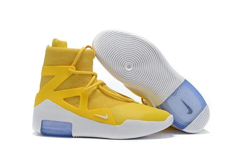Nike Air Jordan Fear Of God 1 White Blue Yellow Men Shoes !!! CYBER MONDAY SALE !!! Asics Metaspeed Edge Running Shoes