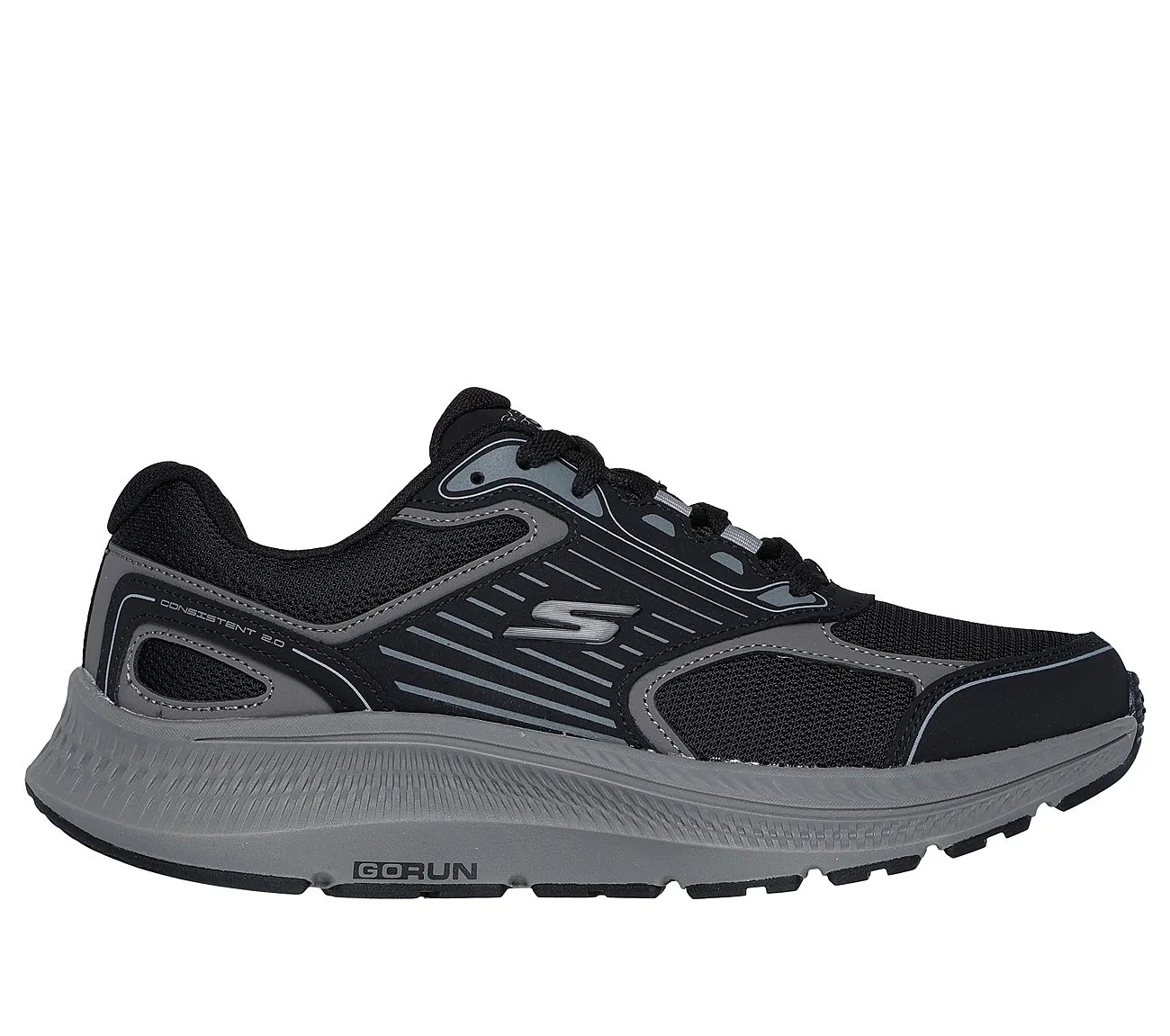GO RUN CONSISTENT 2.0 - BLACK CHARCOAL Top Running Shoes For Wide Feet