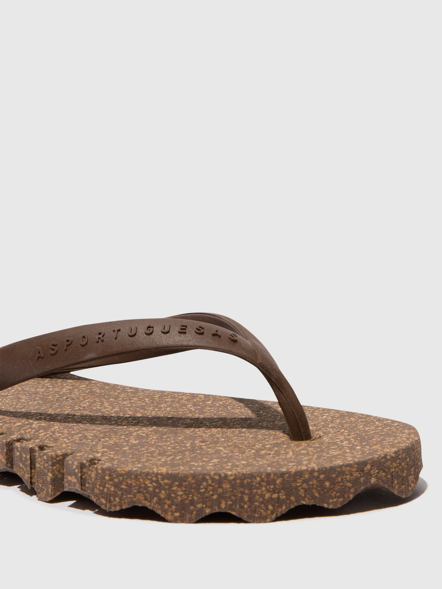 Beach Flip-Flops BUMPY Brown & brown strap Bling Bling Flip Flops
