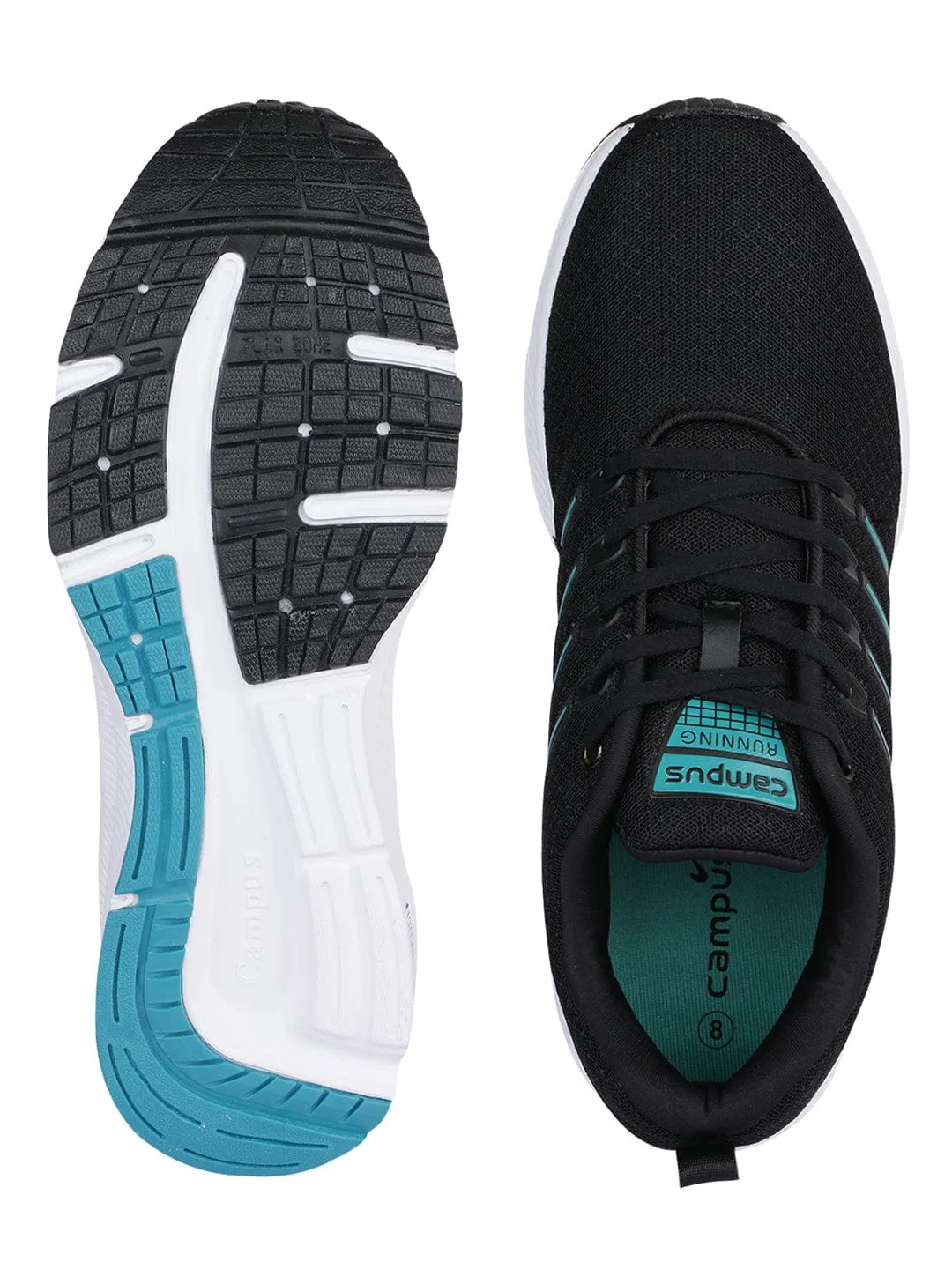 VACUM Black Men's Running Shoes Infinityrn 4 Running Shoes