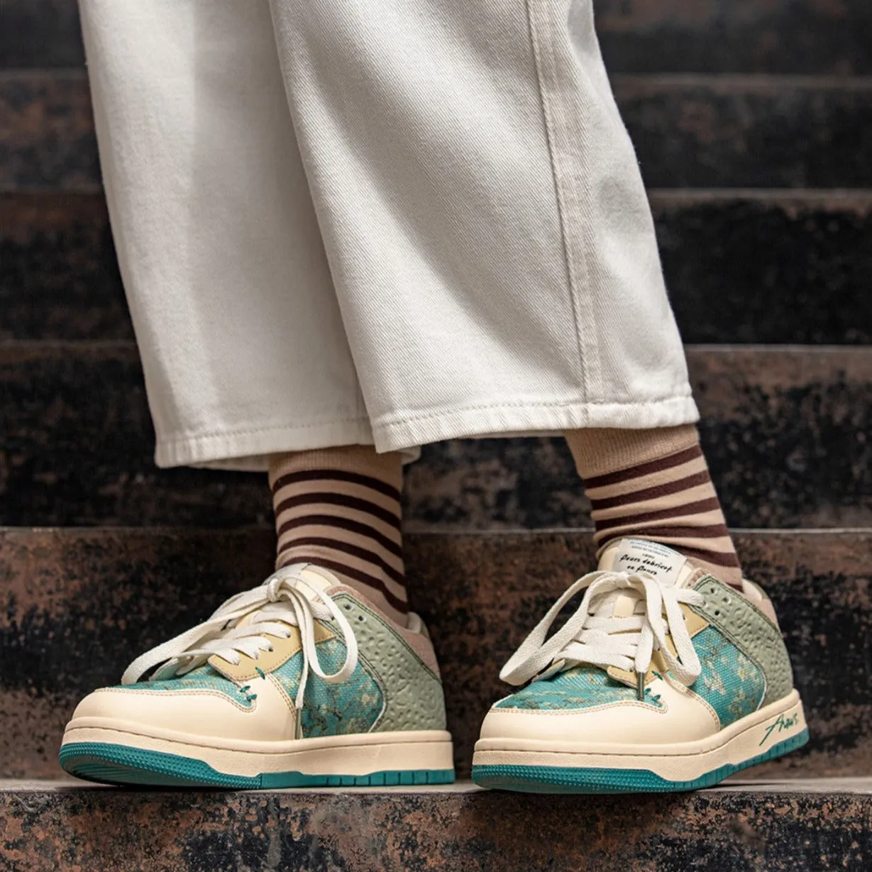 Van Gogh Almond Blossoms inspired sneakers Merrell Slip On Sneakers