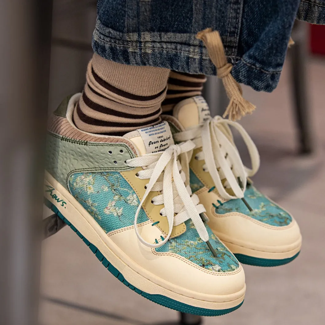 Motorsport Sneakers Van Gogh Almond Blossoms inspired sneakers