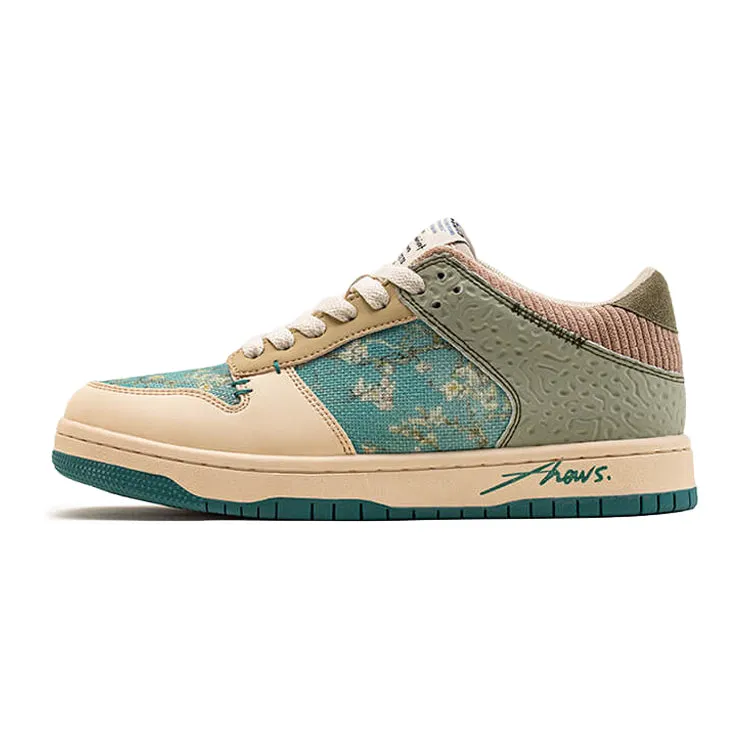 Van Gogh Almond Blossoms inspired sneakers Veja Leather Sneakers